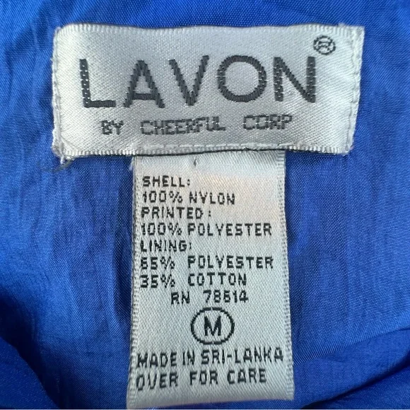 Lavon by Cheerful Corp Vintage 80s/90s Bomber Style Jacket Windbreaker Track - Picture 4 of 15